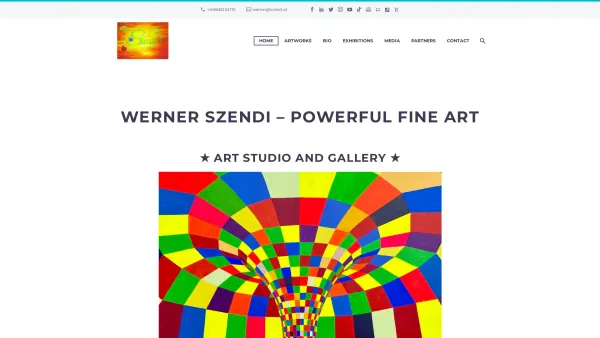 Website Screenshot: Werner Szendi - Werner Szendi - powerful fine art - international visual artist - Date: 2023-06-14 10:45:36