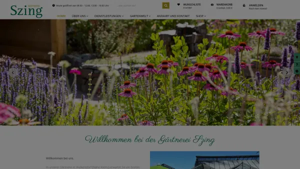 Website Screenshot: Franz Antonia und Rosa Szing Gesellschaft bürgerlichen Gartenbau Szing - Gärtnerei Szing - Gärtnerei Szing - Date: 2023-06-26 10:22:47