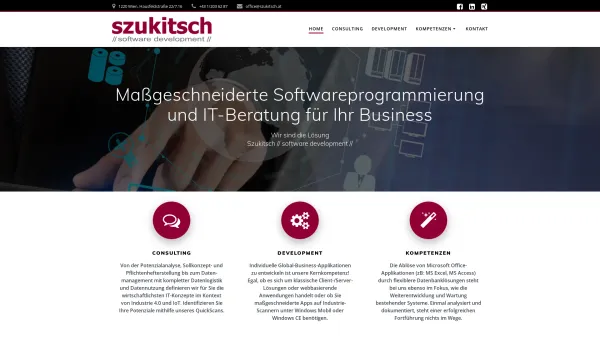 Website Screenshot: Ing. Friedrich Szukitsch EDV-Dienstleistungen - Szukitsch – Szukitsch //software development// - Date: 2023-06-26 10:22:47