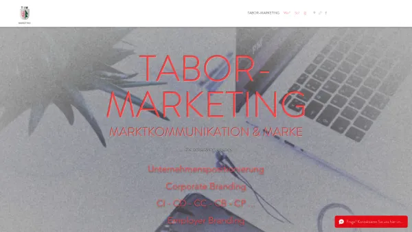 Website Screenshot: TABOR I & MARKETING GmbH - Werbeagentur | Tabor-marketing | Gutenstein | Marktkommunikation | Branding - Date: 2023-06-26 10:22:50