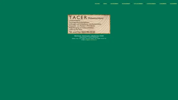 Website Screenshot: Tacer Neue Seite 2 - Möbeltischlerei Tacer in Wals Siezenheim bei Salzburg - Date: 2023-06-26 10:22:50