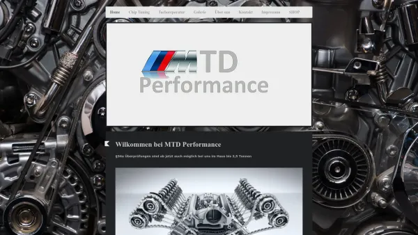 Website Screenshot: MTD-Center Chiptuning und Tachoreperatur Handel mit Fahrzeugersatzteilen Fahrzeughandel - MTD Performance - Home - Date: 2023-06-14 10:45:36