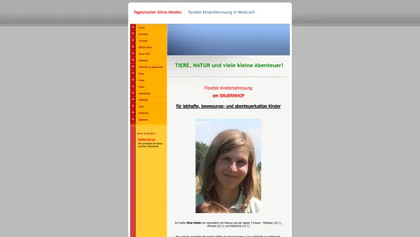 Website Screenshot: Tagesmutter Silvia Heiden - Tagesmutter Silvia Heiden - flexible Kinderbetreuung - Date: 2023-06-26 10:22:50