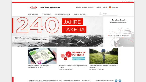 Website Screenshot: Takeda Pharma 2005 - Takeda Germany - Date: 2023-06-14 10:45:36