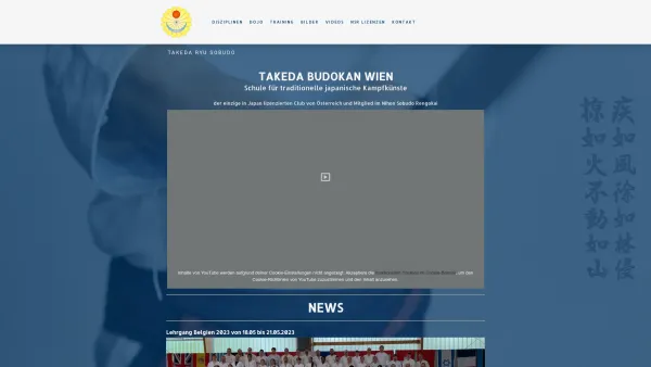 Website Screenshot: Takeda Ryu Sobudo Takeda Budokan Wien - Takeda Ryu Sobudo - Takedabudo Wien - Date: 2023-06-26 10:22:50