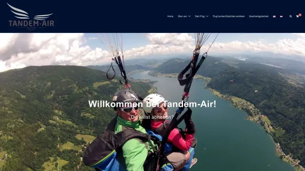 Website Screenshot: Tandem-Air - Paragleiter-Tandemfliegen in Kärnten-Gerlitzen Ossiachersee - Date: 2023-06-26 10:22:50