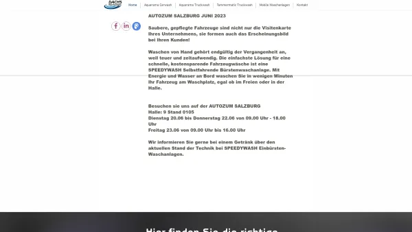 Website Screenshot: Michael Reiter Fuhrparksysteme, Reinigungsanlagen - DACHS Waschanlagen - Österreich - Date: 2023-06-26 10:22:50
