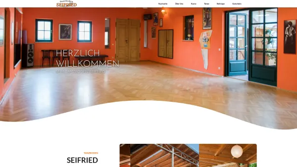 Website Screenshot: Tanzboden Reinhard Seifried - Home - Tanzboden Seifried - Date: 2023-06-14 10:45:37