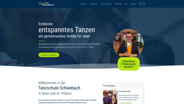 Website Screenshot: Kirner Tanzschuhe Tanzschule Schwebach schwebach.at community - Tanzschule Schwebach: Tanzkurs in Wien und St. Pölten - Date: 2023-06-26 10:22:50