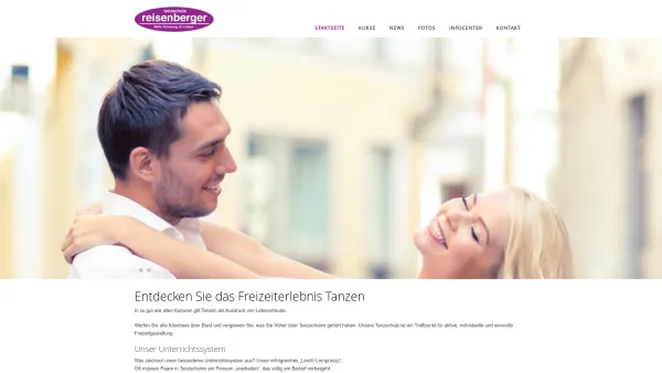 Website Screenshot: Tanzschule Reisenberger - Startseite | Tanzschule Reisenberger - Date: 2023-06-26 10:22:53