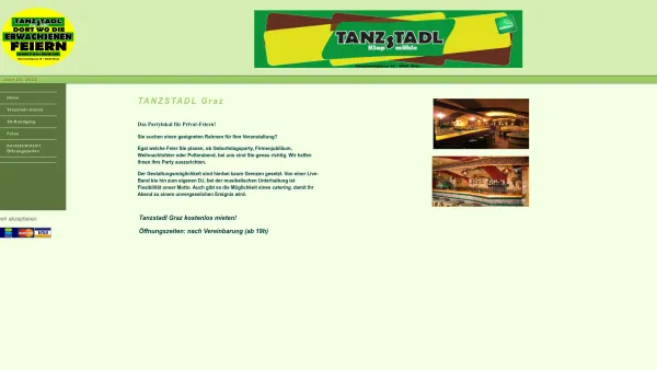 Website Screenshot: Tanzstadl Klapsmühle Graz - tanzstadl - Date: 2023-06-26 10:22:53