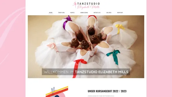 Website Screenshot: Tanzstudio Elizabeth Mills - Tanzstudio Elizabeth Mills – Tanzstudio Elizabeth Mills in Langenzersdorf - Date: 2023-06-26 10:22:53