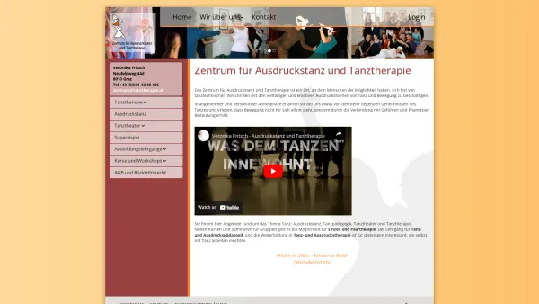 Website Screenshot: Zentrum für Ausdruckstanz und Tanztherapie - Tanztherapie - Date: 2023-06-26 10:22:53