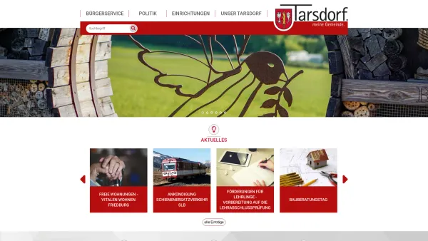 Website Screenshot: Gemeindeamt Tarsdorf RiS-Kommunal - Tarsdorf - GEM2GO WEB - Zentrum - Date: 2023-06-26 10:22:53