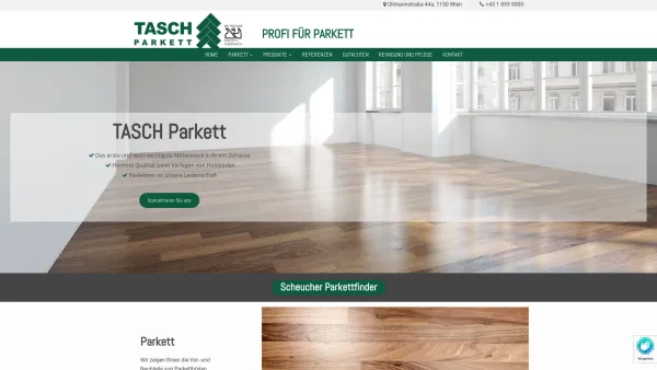 Website Screenshot: Tasch Parkett - Parkettböden von Parkett Tasch in Wien - Date: 2023-06-26 10:22:53