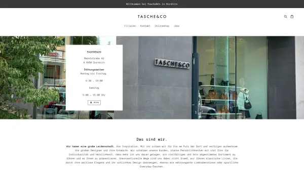 Website Screenshot: Doris Tasche Co - Tasche&Co - Date: 2023-06-14 10:45:37