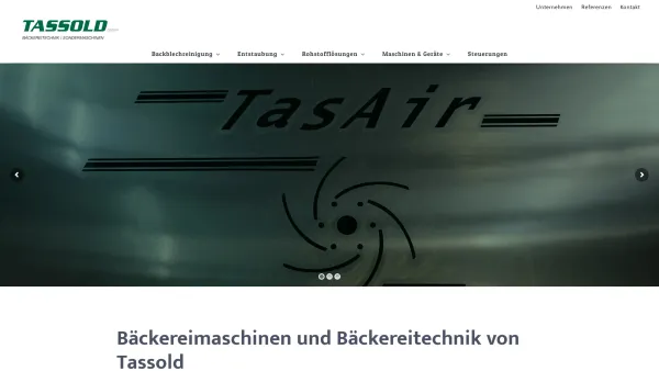 Website Screenshot: Gertrude TASSOLD Bäckereitechnik Sondermaschinenbau - Bäckereimaschinen und Bäckereitechnik von Tassold - Date: 2023-06-26 10:22:53