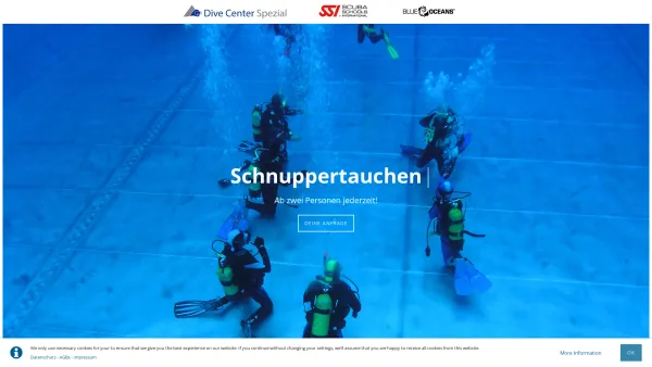 Website Screenshot: Tauchschule spezial - Dive Center Spezial - Dive Center Spezial - Date: 2023-06-14 10:45:37