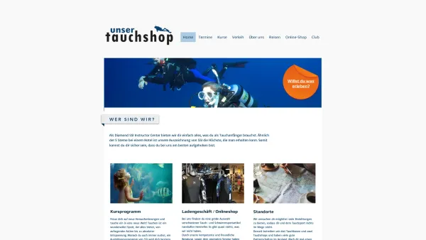 Website Screenshot: Tauchshop Piberstein / Graz - Home | Unser Tauchshop Graz - Date: 2023-06-14 10:45:37