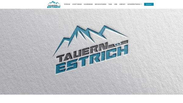 Website Screenshot: Tauern Estrich Wallner Klaus e.U. - Tauern Estrich - Niedernsill - Date: 2023-06-14 10:45:37