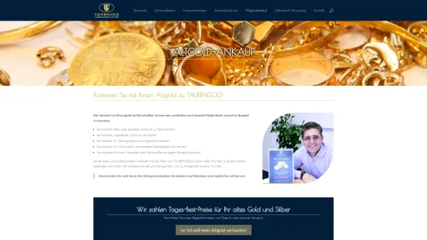 Website Screenshot: Tauerngold KG Goldankauf Wien - Altgoldankauf – Wir machen Ihr altes Gold zu Geld | Tauerngold - Date: 2023-06-15 16:02:34
