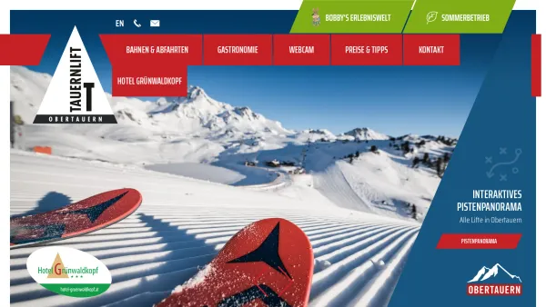 Website Screenshot: Grünwaldkopfbahn Tauernlift Gamsleiten2 Obertauern - Seilbahnen der Tauernlift GmbH im Skigebiet Obertauern, Salzburg - Date: 2023-06-26 10:22:53