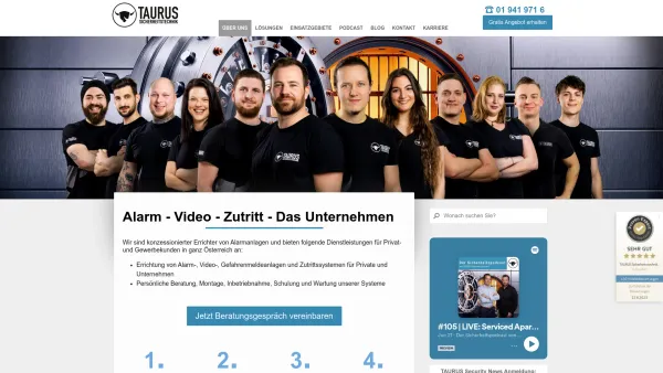 Website Screenshot: TAURUS Sicherheitstechnik GmbH - Über uns - TAURUS Sicherheitstechnik | Alarm - Video - Zutritt - Date: 2023-06-26 10:26:46