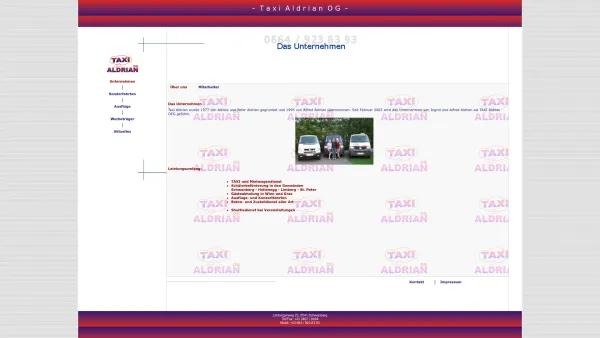 Website Screenshot: Taxi Aldrian OEG - Date: 2023-06-26 10:22:56