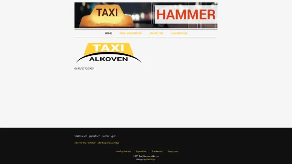 Website Screenshot: Taxi Hammer - Taxi Alkoven | Taxi Hammer Alkoven - Date: 2023-06-14 10:45:37