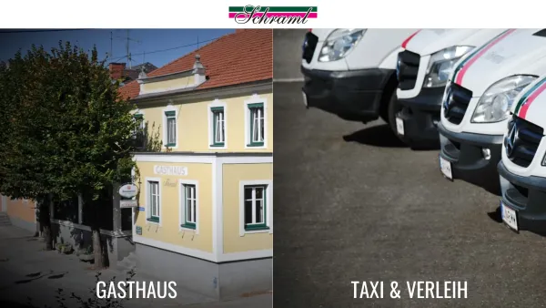 Website Screenshot: Taxi Schraml Standort Neumarkt - Gasthaus und Autoverleih Schraml in Raab - Schärding - Date: 2023-06-15 16:02:34