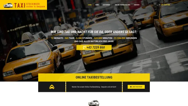Website Screenshot: Alfred bei Taxi-Stockinger - Taxi Stockinger | Haid | Ansfelden | Traun - Date: 2023-06-26 10:22:56