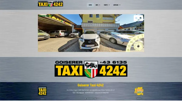 Website Screenshot: Goiserer TAXI-Service 4242 - Taxi4242 – Inneres Salzkammergut - Date: 2023-06-26 10:22:56