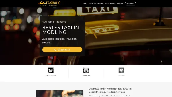 Website Screenshot: Taxi8010 - Taxi Mödling & Flughafentaxi - TAXI8010 - Date: 2023-06-26 10:22:56
