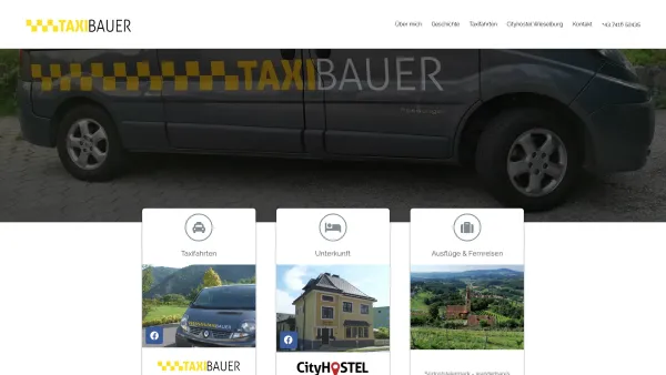 Website Screenshot: Bus und Taxi Bauer - Taxi Bauer – Bewegung aus Tradition und Leidenschaft! - Date: 2023-06-15 16:02:34