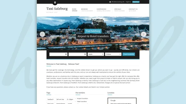Website Screenshot: Taxisalzburg.Info - Taxi Salzburg - Welcome! - Date: 2023-06-14 10:45:39