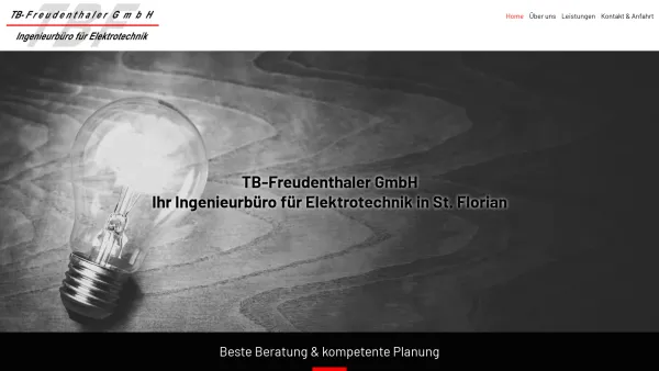 Website Screenshot: TB Freudenthaler index - TB-Freudenthaler GmbH Ingenieurbüro für Elektrotechnik | St. Florian - Date: 2023-06-26 10:22:59