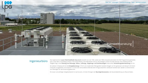 Website Screenshot: Lauer-Pelzl-Stadlhofer GmbH - LPS- Technisches Büro Lauer-Pelzl-Stadlhofer - Date: 2023-06-15 16:02:34