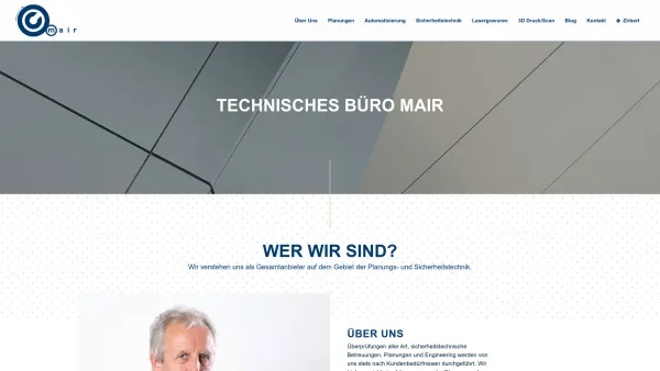 Website Screenshot: Technisches Büro Ing. Christian Mair GmbH - Home - Mair - Date: 2023-06-14 10:45:39