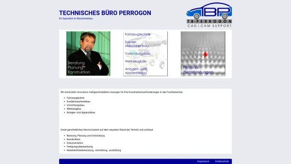 Website Screenshot: TB-PERROGON - Technisches Büro Perrogon - Date: 2023-06-15 16:02:34