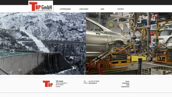Website Screenshot: TBP GmbH - TBP Gmbh | Schaltanlagen | Steiermark - Date: 2023-06-26 10:22:59