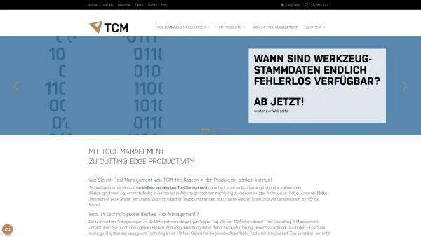 Website Screenshot: TCM International Tool Consulting & Management GmbH - Tool Management von TCM International : TCM International - Date: 2023-06-26 10:22:59