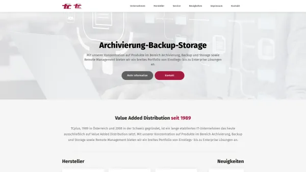 Website Screenshot: bei TCplus - Archivierung - Backup - Storage - TCplus - Date: 2023-06-26 10:22:59