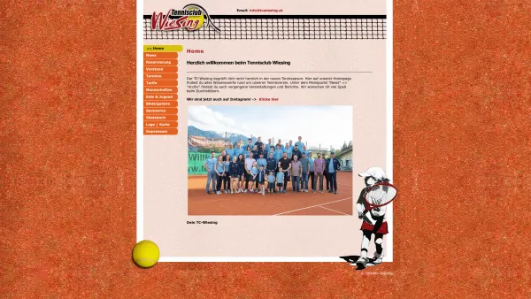Website Screenshot: Tennisclub Wiesing - Home - TC Wiesing - Wiesing - Date: 2023-06-26 10:22:59