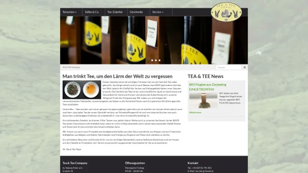 Website Screenshot: Tea & Tee Company by Gunpowder Handels G.m.b.H - TEA & TEE Company: TEA & TEE Company - Date: 2023-06-26 10:22:59