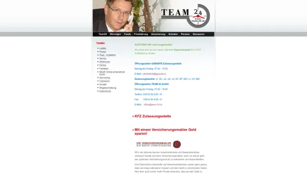 Website Screenshot: Team 24 - Team 24 - Ihr All-Finanzpartner: Team24 - Date: 2023-06-14 10:45:39