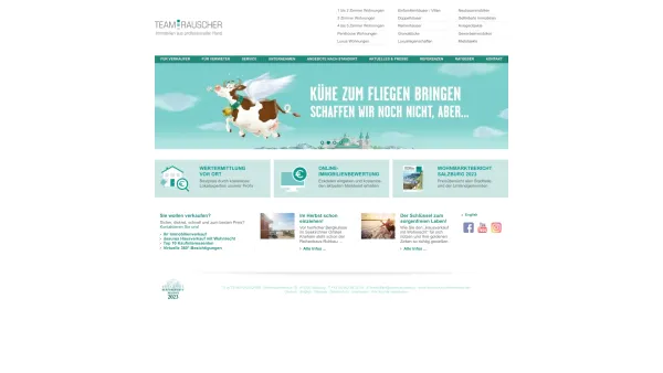 Website Screenshot: Team Rauscher Immobilien Salzburg - Immobilienmakler in Salzburg | Team Rauscher Immobilien Salzburg | - Date: 2023-06-26 10:22:59