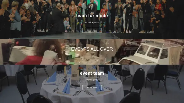 Website Screenshot: TEAM FÜR MODE & EVENT 
Model & Event Agentur - Team für Mode und Event Team - Date: 2023-06-26 10:22:59
