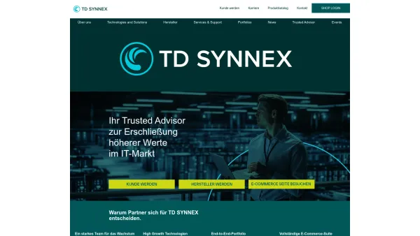 Website Screenshot: TD MIDRANGE SYSTEMS GmbH to Tech Data - TD SYNNEX Austria - Date: 2023-06-26 10:23:02