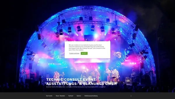 Website Screenshot: Technic Consult GmbH - Technic Consult Event- Ausstattungs- & Planungs GmbH – Bodner Gerd office@technic-consult.at, Stefan Schwarzl st.schwarzl@technic-consult.at - Date: 2023-06-15 16:02:34
