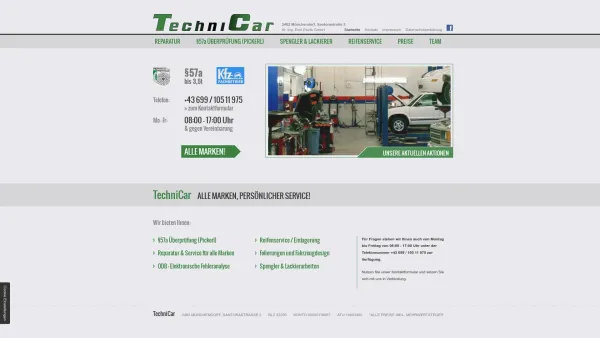 Website Screenshot: TechniCar, Kr. Ing. Emil Pavlik GesmbH - TechniCar in 2482 Münchendorf – Reparatur aller Fahrzeuge und Marken - Date: 2023-06-15 16:02:34